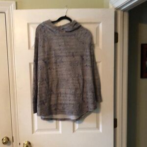 LulaRoe soft hoodie Sz 2x grey/blue/white excellent condition